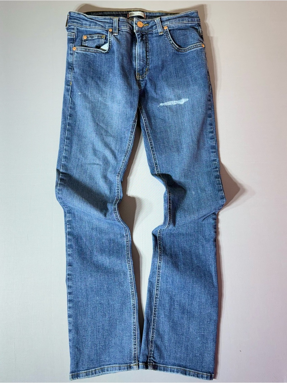 Dickies Womens High Rise Bootcut Jeans
Medium Wash Size 4‎